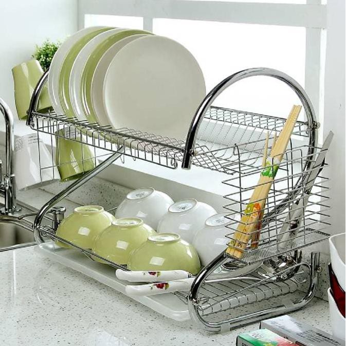 Promo- Rak Piring Mini Stainless Terbaru