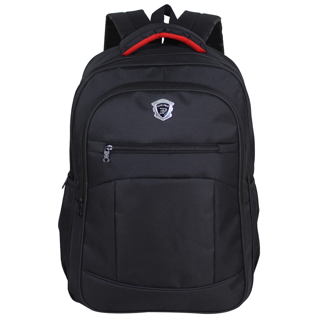 Tas Ransel Elite Polo Sekolah SD SMP SMA Kuliah Kerja Kantor Pria Dinas Backpack Rangsel Punggung Backpack Anak SD SMP Muat Laptop 15 Inch termurah Tas POLO Pria Bahan Impor Jahitan Kuat Bonus Raincover