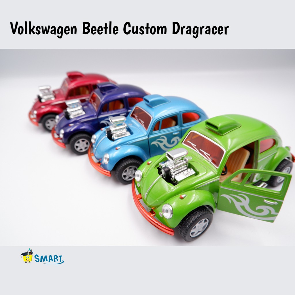 DIECAST KINSMART VOLKSWAGEN BEETLE CUSTOM DRAGRACER