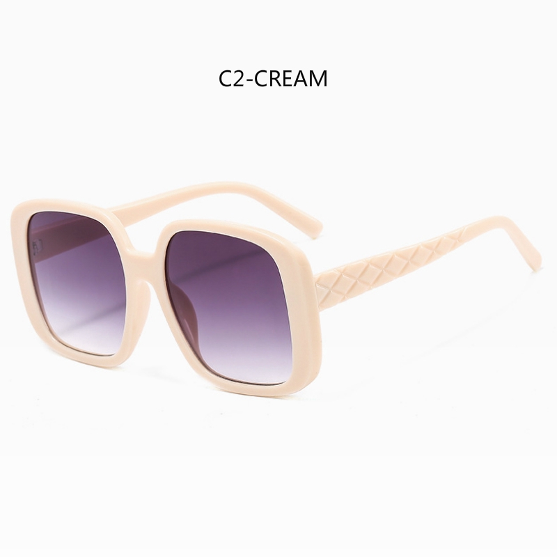 Fashion big frame Korean style square all-match sunglasses