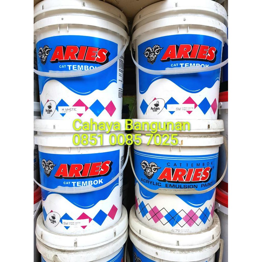 AVIAN ARIES AVITEX CAT TEMBOK PLAFON TRIPLEK WARNA PAIL PEL 20KG MURAH TERLARIS
