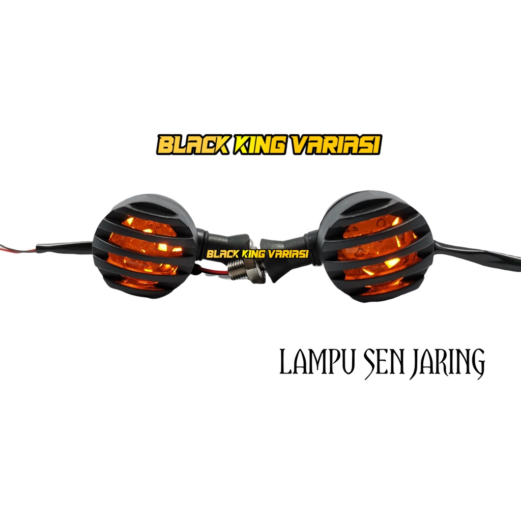 Lampu Sen Jaring Sein Reteng Tralis Gril Japstyle Lampu Sen Tralis Jaring Lampu Sen Jeep Sen Motor Universal 2 Pcs