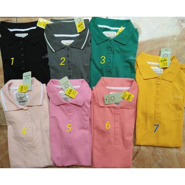 KAOS KERAH Nevada wanita/youthgirl S/M/L/XL