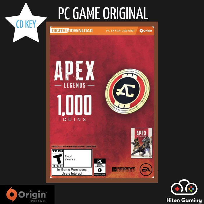 Apex Legends Coins - 1000 / 2150 / 4350 / 6700 Apex Coins / Lifeline and  Bloodhound Editions [PC] - 