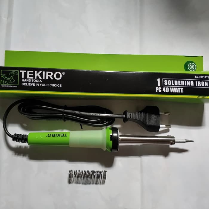 Tekiro SOLDERING IRON 40 watt TEKIRO SOLDER Model Lurus Peleleh Timah 40Watt 40 W EL-SD1771