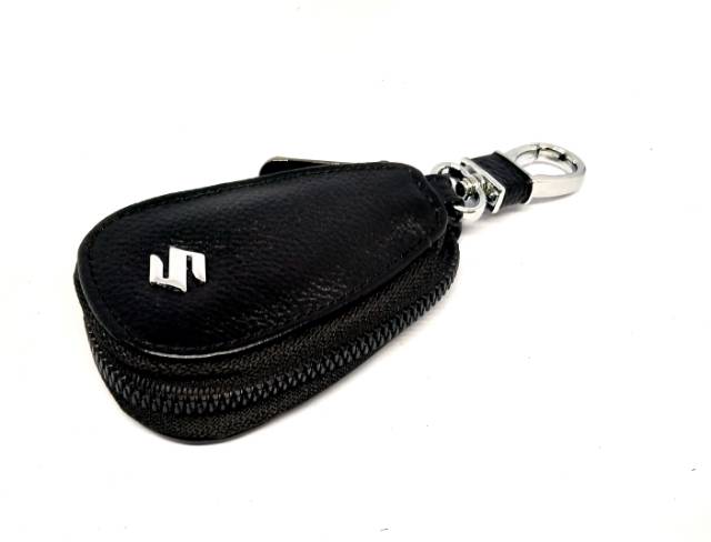 Hardcase /Dompet /Tempat Remote Mobil Kulit - Gantungan kunci Logo Suzuki