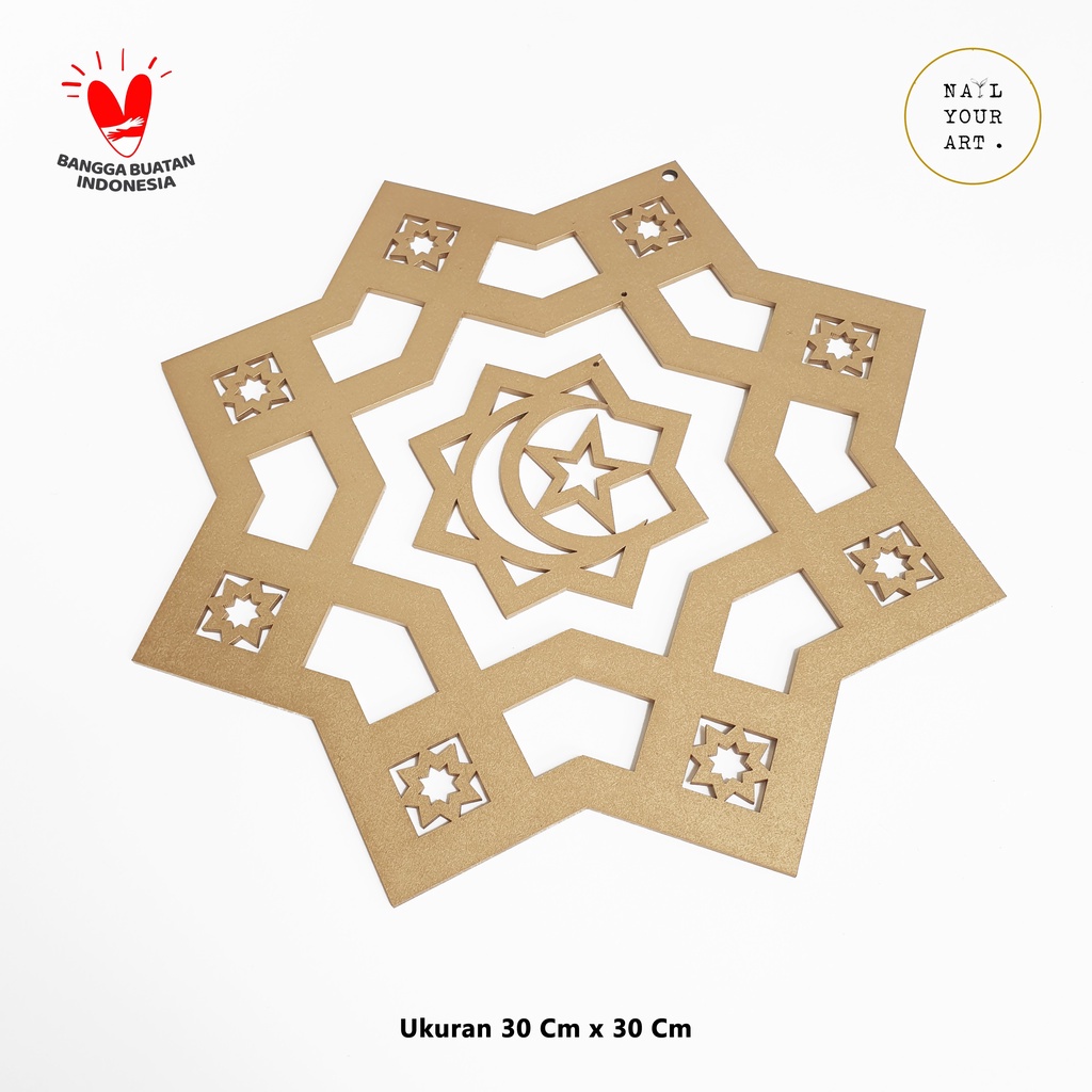 Hiasan Gantungan - BINTANG - Dekorasi Ramadhan / Lebaran / Idul Fitri//Hanging Decoration - BINTANG 