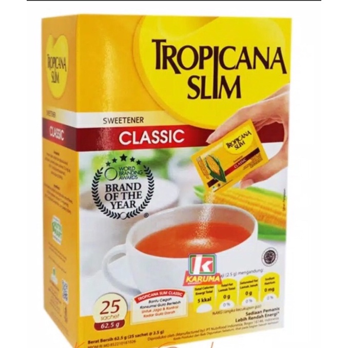 

TROPICANA SLIM CLASSIC 25 SACHET 62,5G