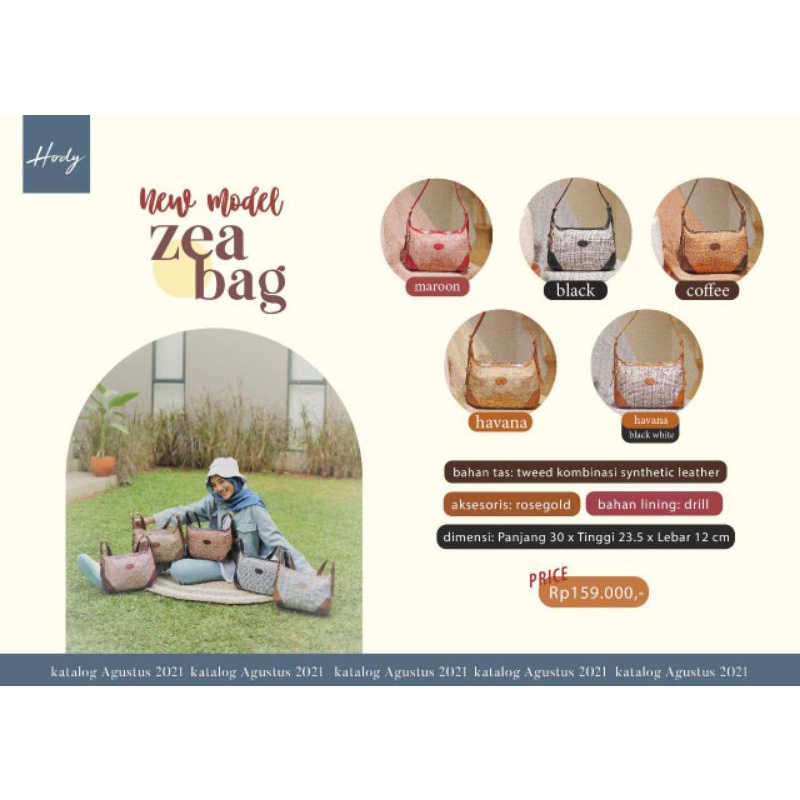 HODY ZEA BAG - Tas Bahu Wanita, Hobo Bag