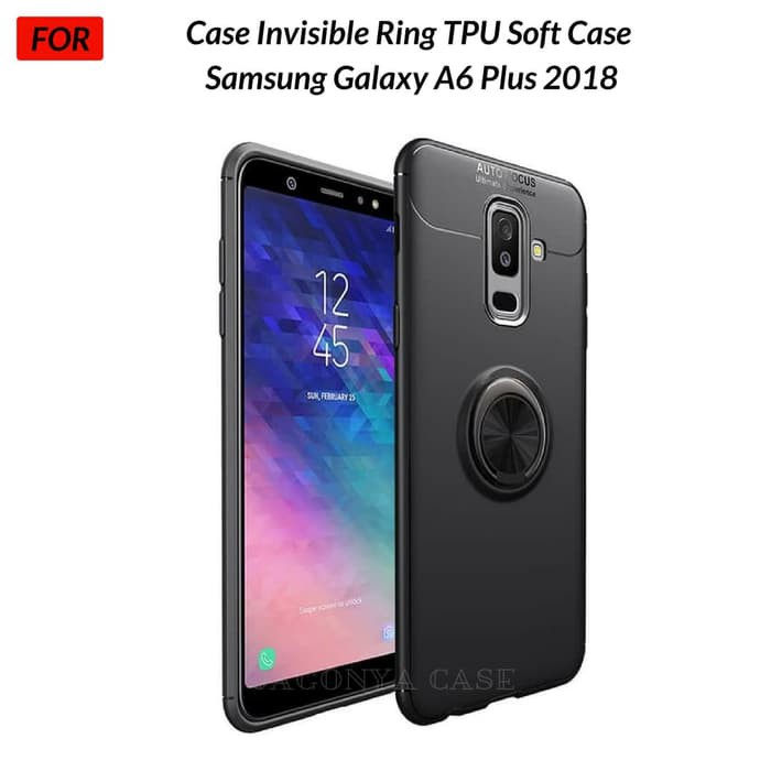 Case Autofocus Invisible Iring Samsung A6+ A6 Plus 2018 Soft Case