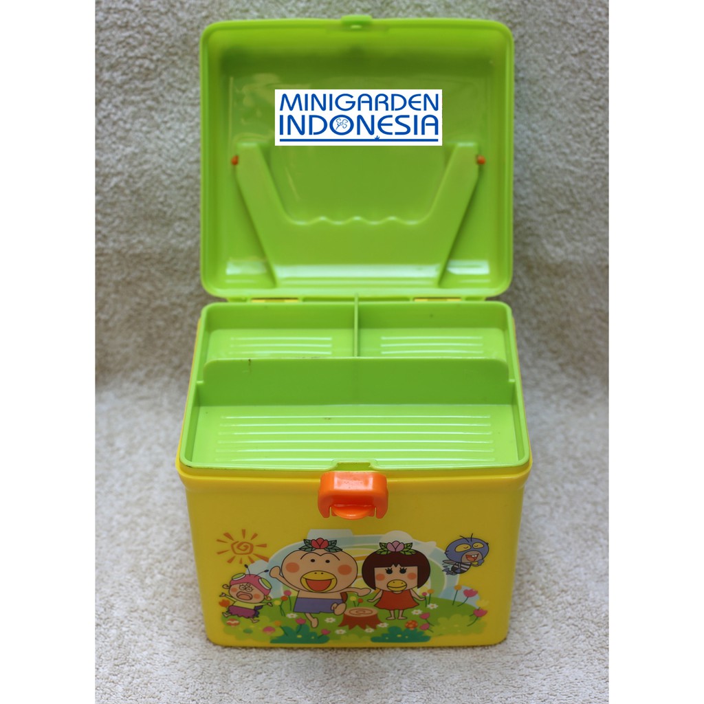 Storage Box 15x13x16 cm Tempat Mainan / tool / Kosmetik  MGI KADO simpan benih bibit tanaman