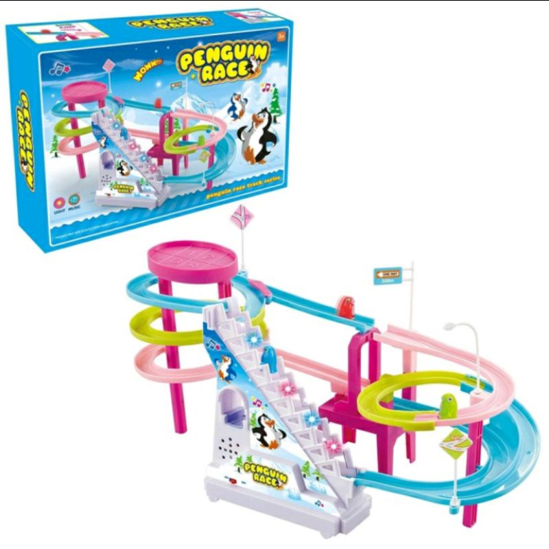 Penguin Race Mainan Penguin Naik Tangga/ Penguin Race Track Series