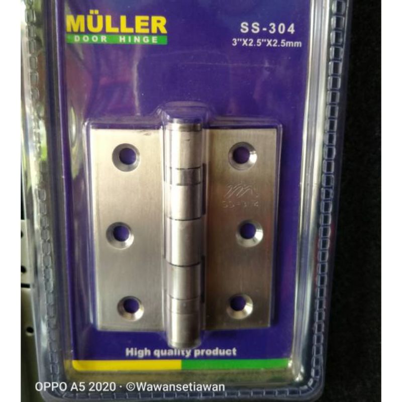 Engsel Pintu stainless steel  Muller SUS 304