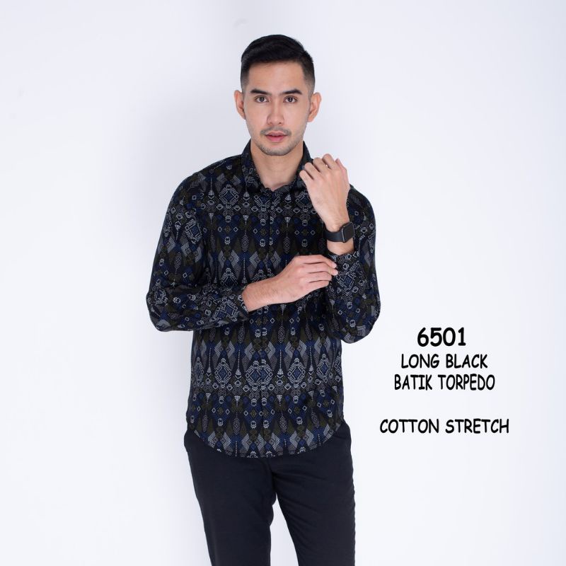 Baju Kemeja Batik Pria Lengan Panjang motif Songket