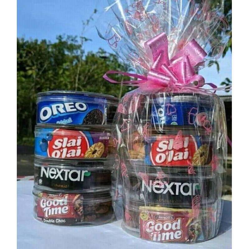 

PARSEL BISKUIT 4IN1 ukuran Toples 250gram