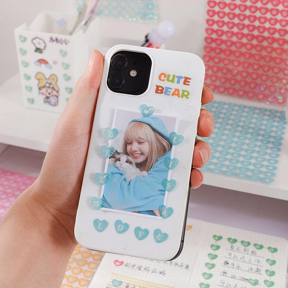 [Elegan] Stiker Dekorasi Buku Pegangan Warna-Warni Kreativitas Dekorasi Keyboard DIY Scrapbooking Stiker Keyboard Phone Case Decor Laser Sticker