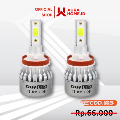 Lampu Mobil Headlight LED H11 COB 2 PCS / Lampu Headlight LED Mobil Freed H11 Lampu Utama Cob Super 