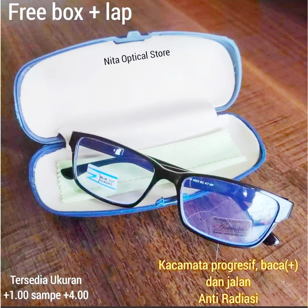 Kacamata Baca plus 3 IN 1 / LENSA ULTRA BLUE RAY /Kacamata Baca dan Jalan / Kacamata Anti Radiasi