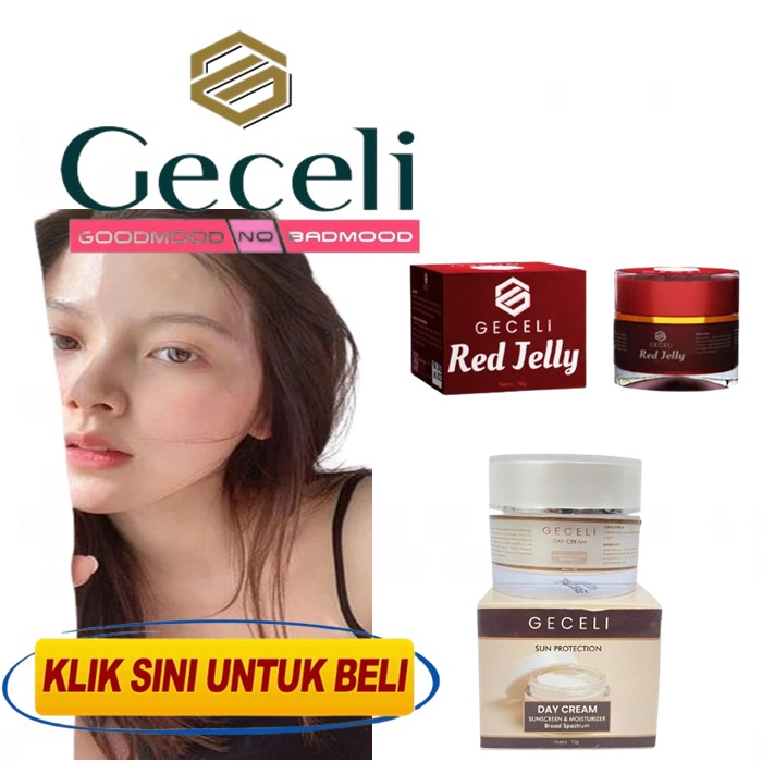 DAY CREAM AND NIGHT CREAM , GECELI EXTRA GLOWING 1 Paket , Paket Acne Geceli, Cream geceli 1 Paket, 