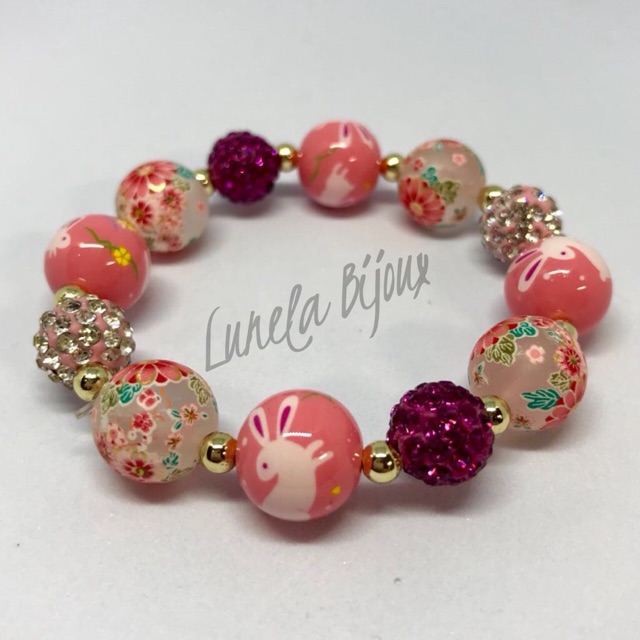Gelang Tensha Beads Japan ‘PINKY VIBES’