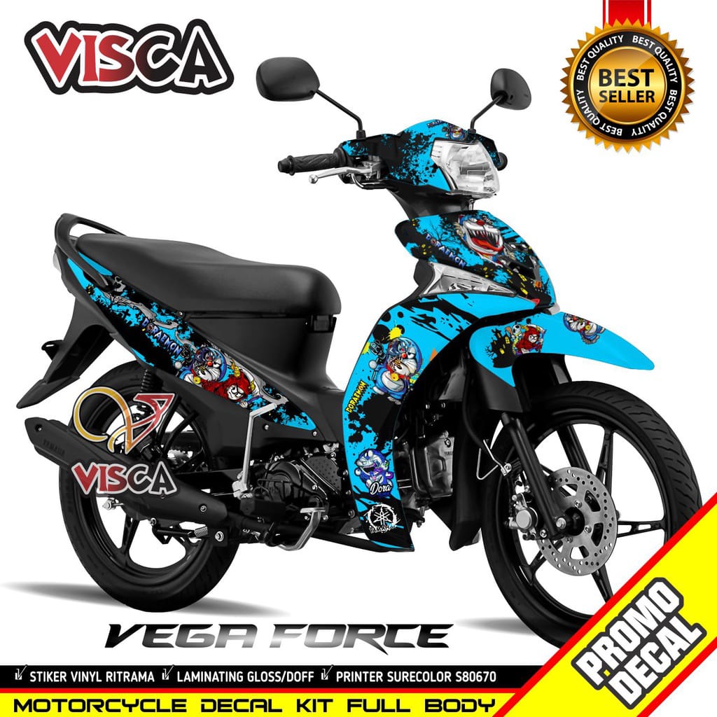 Decal Stiker Yamaha Vega Force Striping Vega Force Doraemon Zombie