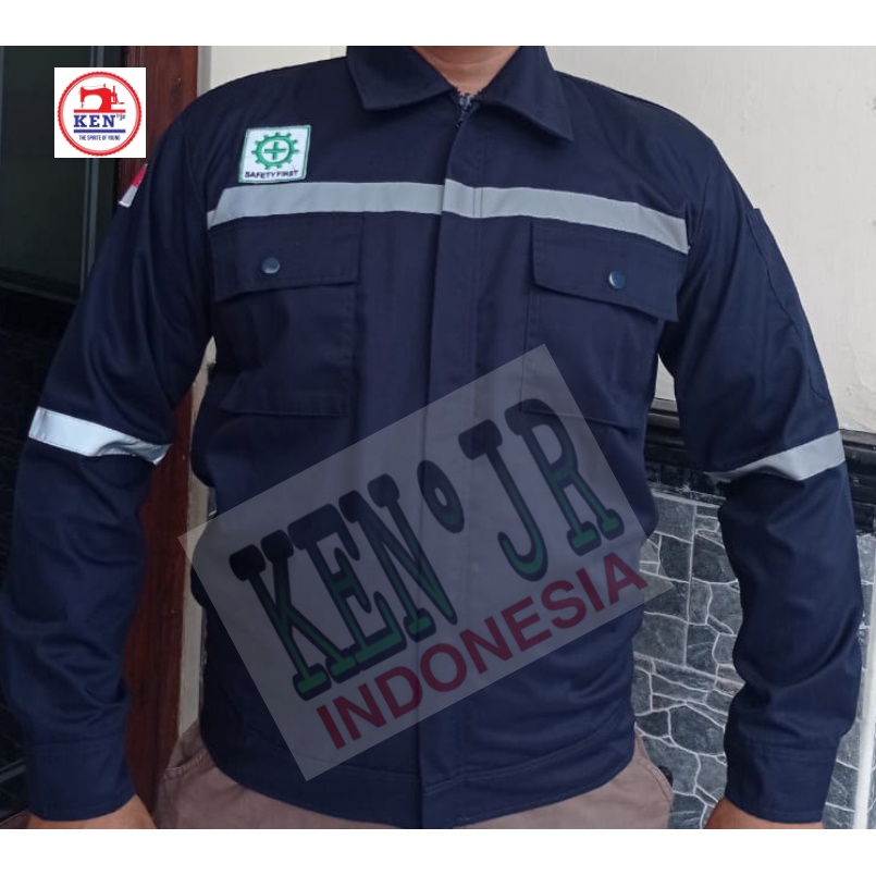 Bagus Uniform - Pakaian Kerja Seragam Proyek Warna Dongker Polos