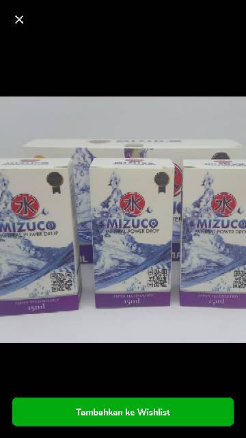 mizuco mineral powder 15 ml original