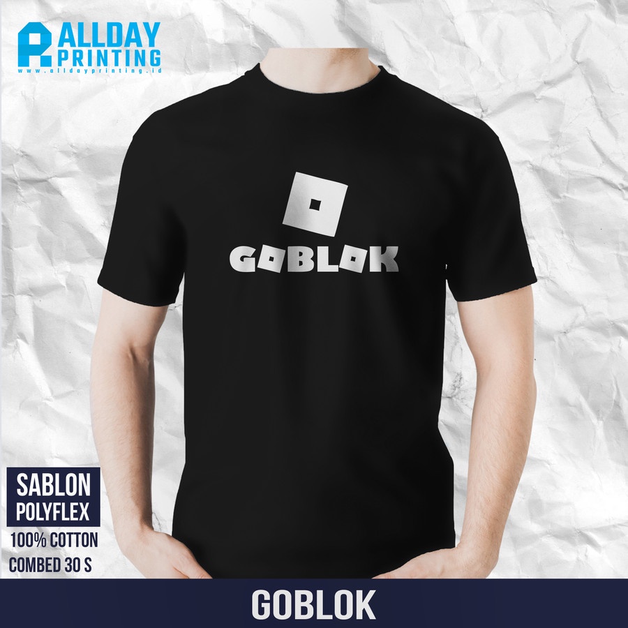 Kaos Gubluk | Roblox | Ngakak | Plesetan | Go | Blok | Sablon
