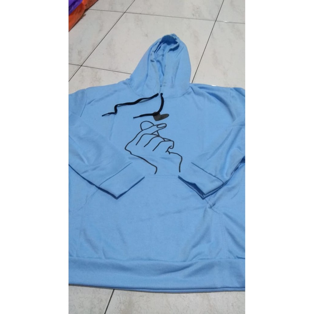 ( KJO ) HOODIE SWEATER CEWEK TANGAN LOVE KENZJAYAOLSHOP