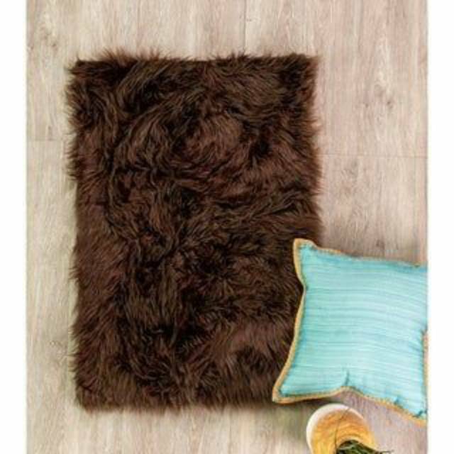 KARPET (KAIN) BULU COFFEE BROWN