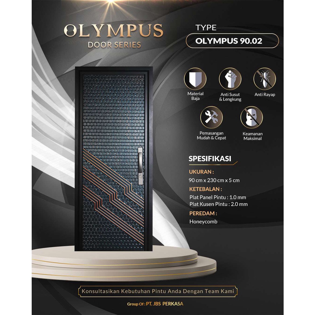 PINTU BAJA FORTRESS TYPE OLYMPUS 90.02 SINGLE DOOR