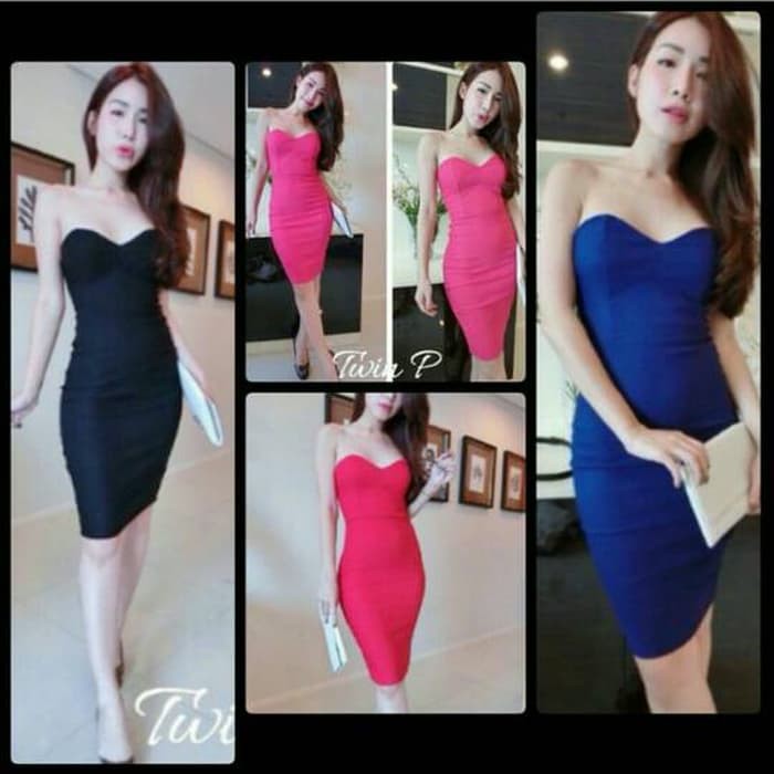 Mini Dress Kemben Hitam
