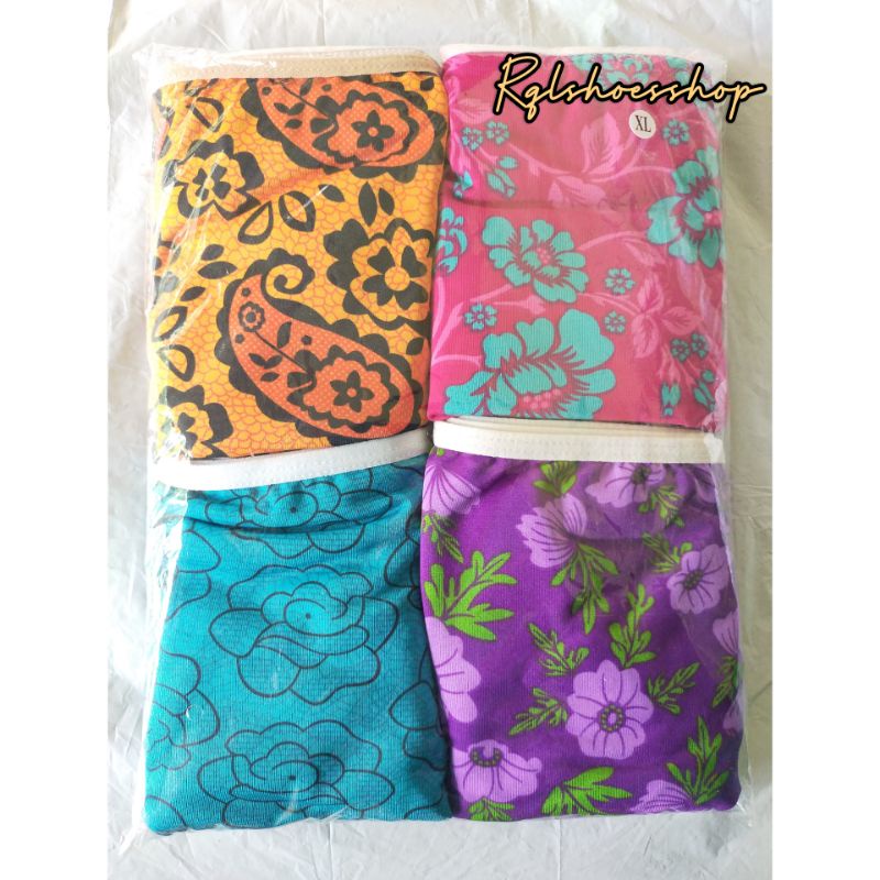 ECER MINIMAL 2PCS Celana Dalam Jersey Motif (COD)