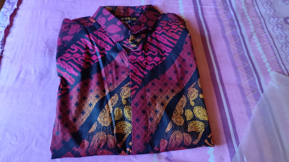 Kemeja Batik Pria Lengan Panjang Long Batik Gradasi Songket 4161 & 4163 Slimfit Murah Distro