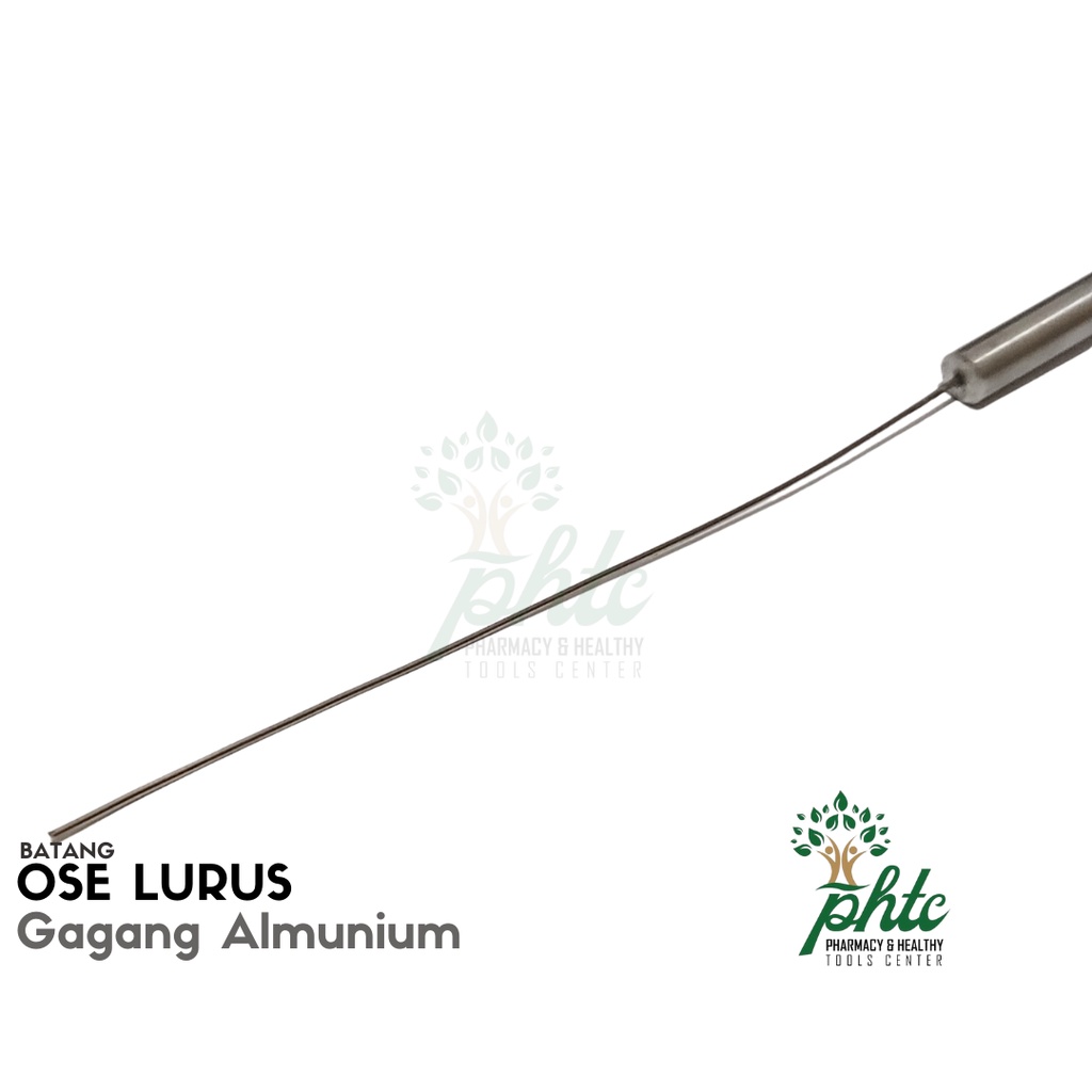 Ose Lurus Gagang Aluminium 25cm l Jarum Inokulum Lurus l Jarum Ose