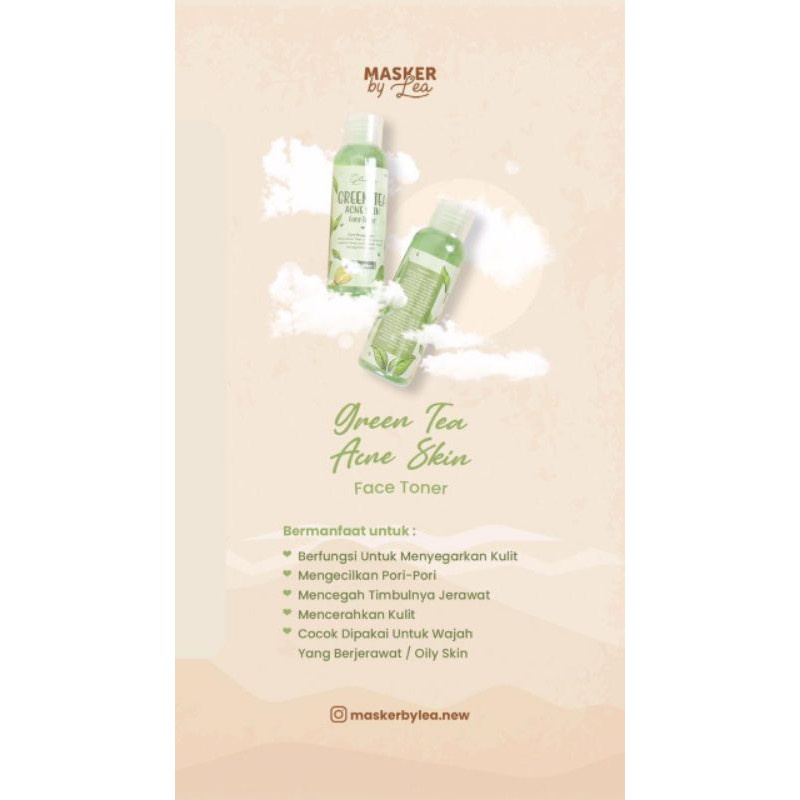 LEA GLORIA FACE TONER 100ML BEAUTY WATER TONER WAJAH KOSMETIK WANITA