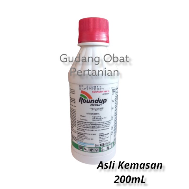 Roundup 486 SL / Herbisida sistemik / Rondap / Racun rumput Rondap / Racun rumput mati sampai akar