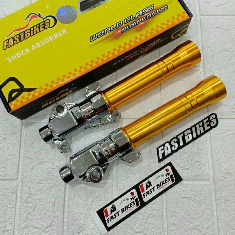 Tabung shock Depan Variasi Chrome Motor Honda Vario_Beat_Scoopy/Bottom Shock Depan Fastbikes