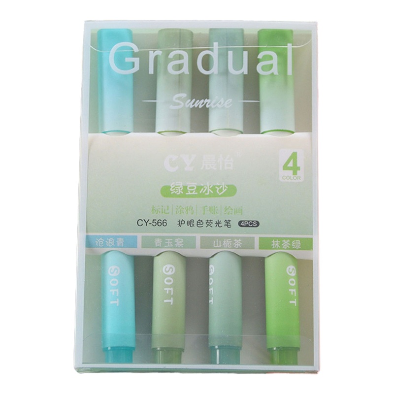 Zzz 4pcs Spidol Highlighter Warna Gradasi Untuk Anak