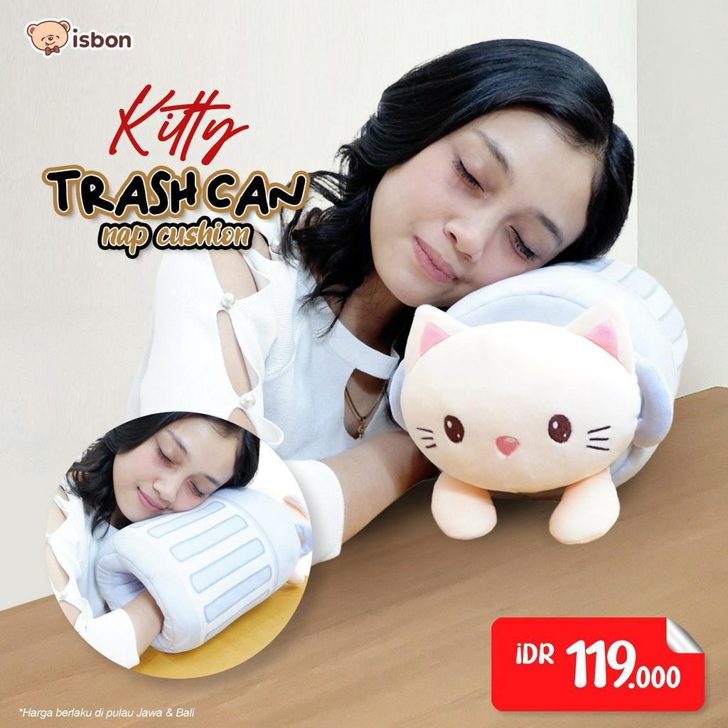 ISTANA BONEKA Penghangat Tangan Trash Head Animal Nap Cushion Untuk Cuaca Dingin Meja Kantor Premium