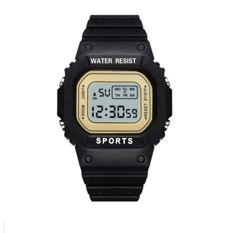 【only 3 day 】JAM TANGAN DIGITAL RUBBER PRIA WANITA SEGI DW-5600 GROSIR MURAH KARET SPORT LED COUPLE JF052