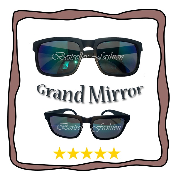 Kacamata Hitam Fashion Gaya Pria Wanita Lensa Mirror UV400 Kaca Mata Outdoor Anti Silau Sunglasses UNISEX