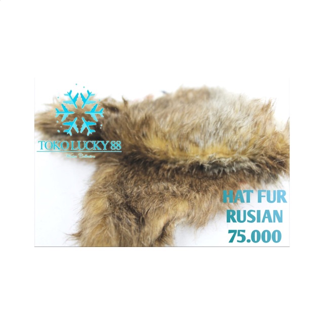 Topi Bomber Rusia Bulu Winter Hat Russian Musim Dingin