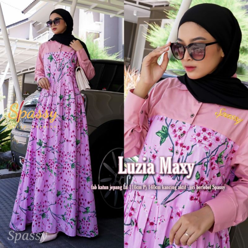 Luzia Maxi/Dress/Gamis/Dress Murah/Gamis Murah/Pakaian Muslim Wanita By:Spassy