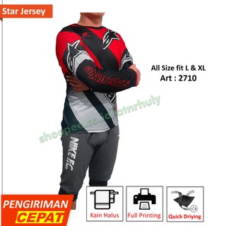  Kaos  Jersey Sepeda  MTB  Astar RED Baju Jersy Sepeda  