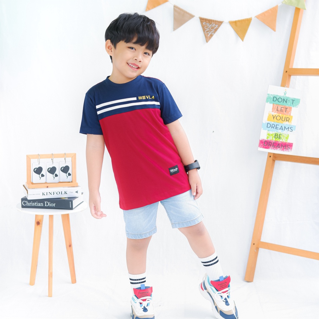 Kaos Anak Laki laki Branded Original Casual Keren Umur 1 - 10 tahun | Casildo - Mevla Kids