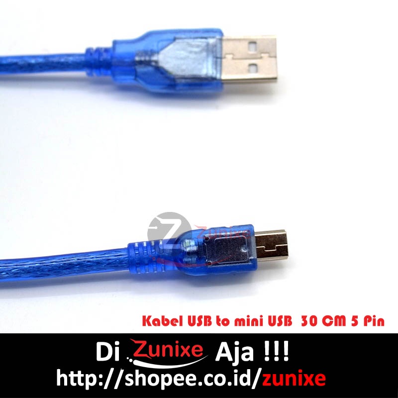 KABEL MINI USB FTDI UNTUK ARDUINO NANO STICK PS3 DAN HARDISK EXTERNAL 5 PIN 30CM