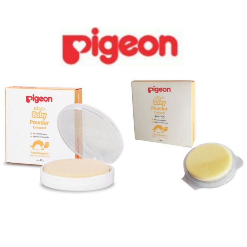 Pigeon Baby Powder Compact 45gr - Bedak Padat Bayi