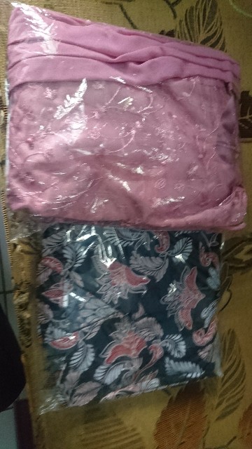 (ada Anak) Nayaka Batik - Batik Couple Set Prilly Slendang Payet