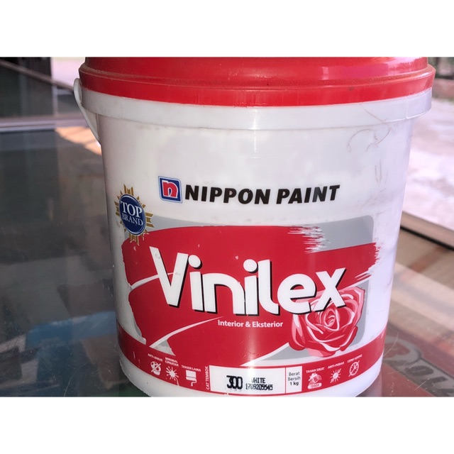 Cat Tembok Vinilex Nippon Paint 1kg Putih Shopee Indonesia